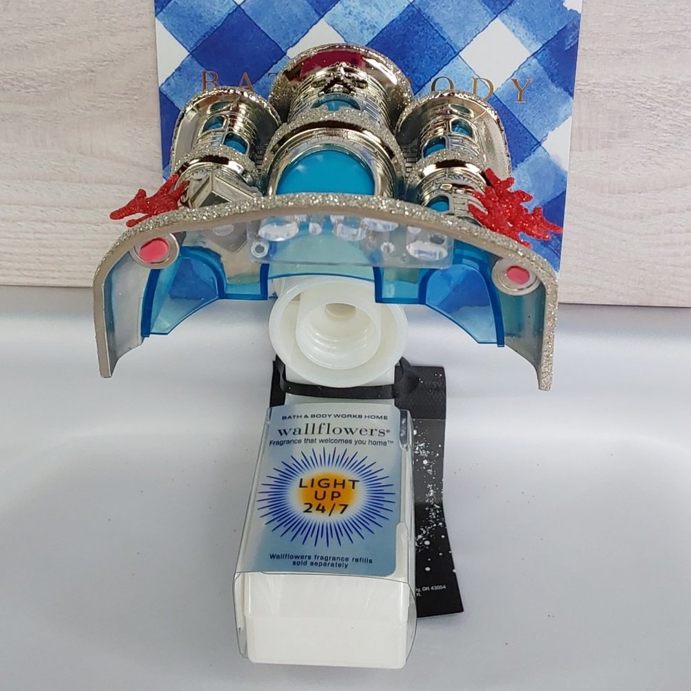 BATH & BODY WORKS ILLUMINATING WALLFLOWERS FRAGRANCE PLUG-IN WALL DISPLAY BEACH - Picture 7 of 17